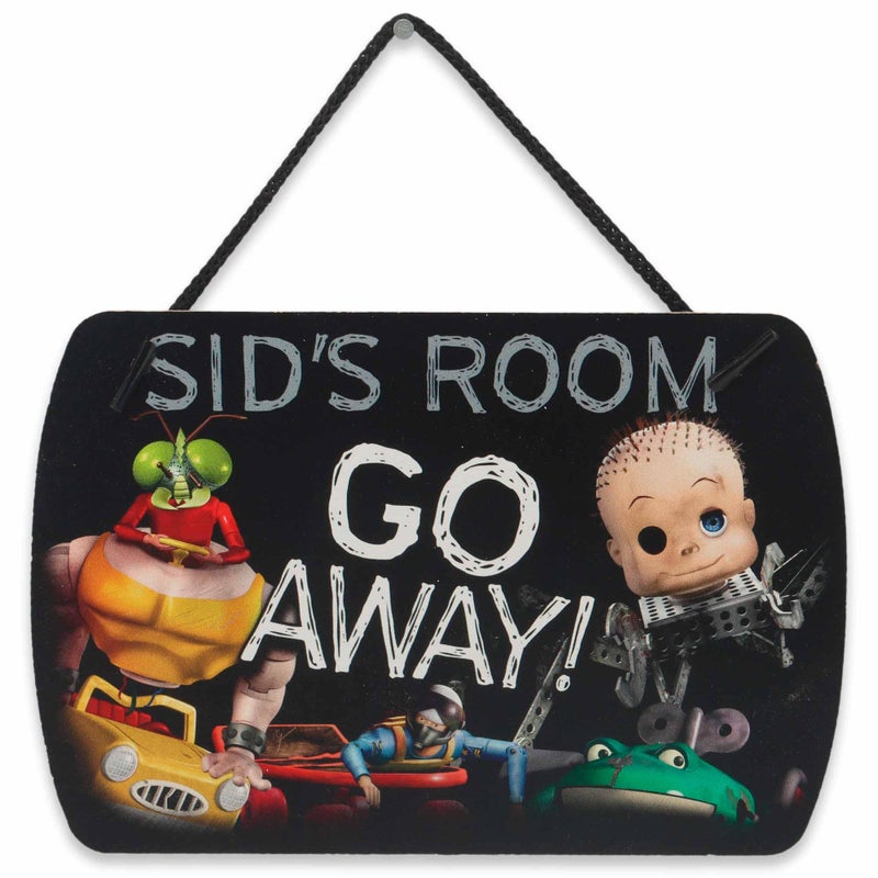 Open Road Brands Disney Pixar Toy Story Andys Room and Sids Room Reversible Hanging Wood Sign - Fun Double-Sided Toy Story Wall Decor - Image 4